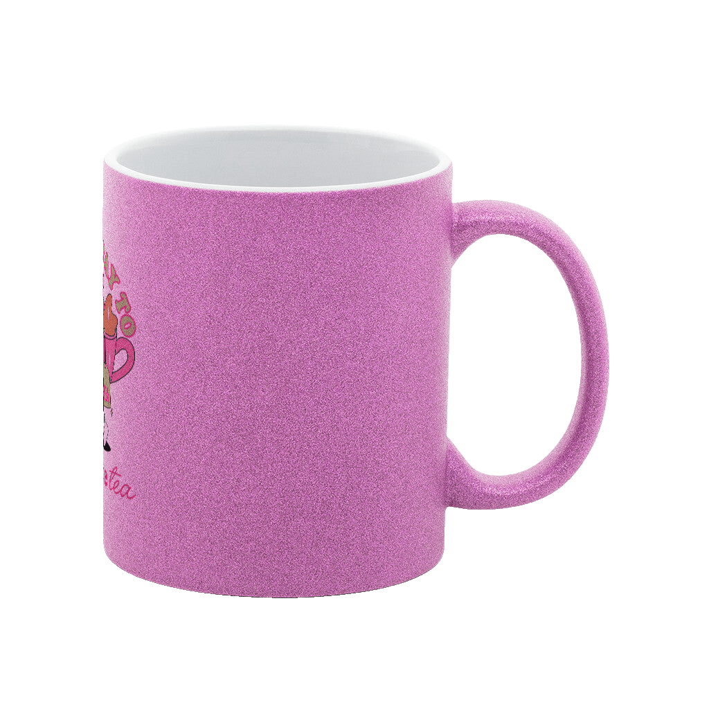 On My Way To Spill The Tea – Glitzer - Tasse - Soft Chaos