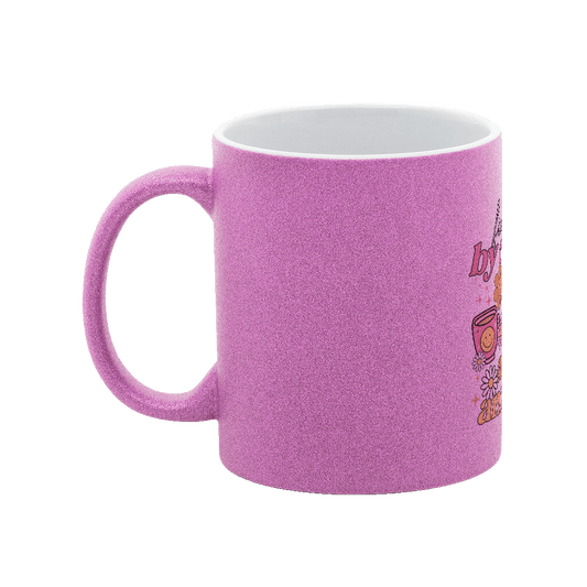 Fueled By Coffee & Anxiety – Glitzer - Tasse - Soft Chaos